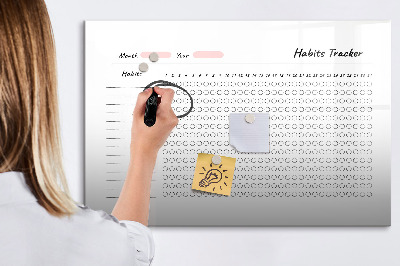 Beschreibbare magnettafel Gewohnheitsverfolgung