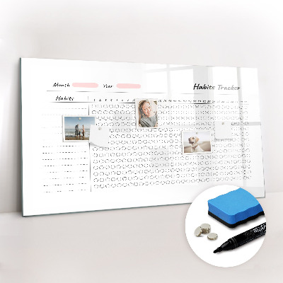 Beschreibbare magnettafel Gewohnheitsverfolgung