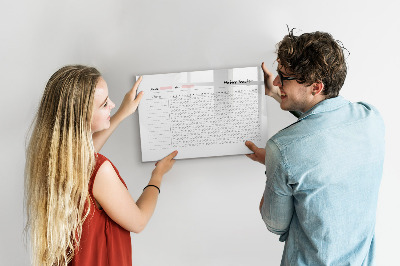 Magnettafel mit Marker Gewohnheitsverfolgung