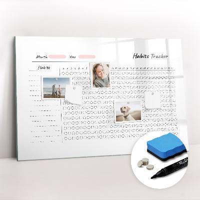 Beschreibbare magnettafel Gewohnheitsverfolgung
