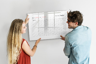 Magnettafel mit Marker Gewohnheitsverfolgung