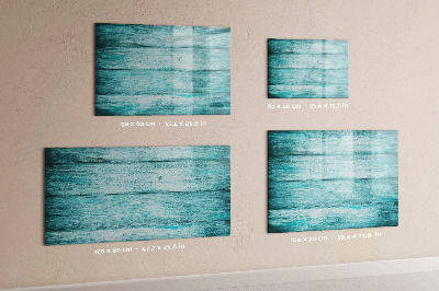 Beschreibbare magnettafel Blaues Altholz