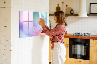 Beschreibbare magnettafel küche Bunte Federn