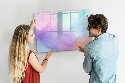 Beschreibbare magnettafel küche Bunte Federn