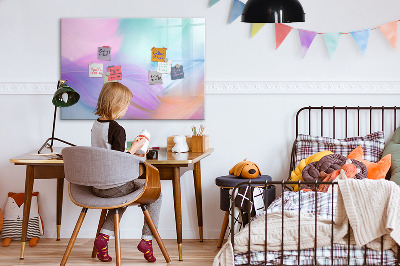 Magnetische Schreibtafel Bunte Federn