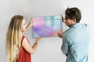 Beschreibbare magnettafel küche Bunte Federn