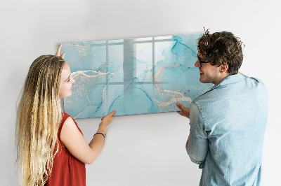 Beschreibbare magnettafel Dekorativer Marmor