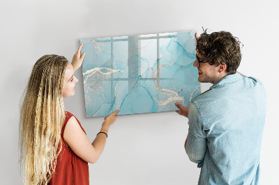 Beschreibbare magnettafel Dekorativer Marmor