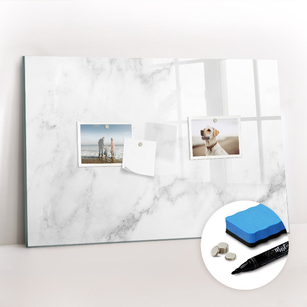 Beschreibbare magnettafel Marmor