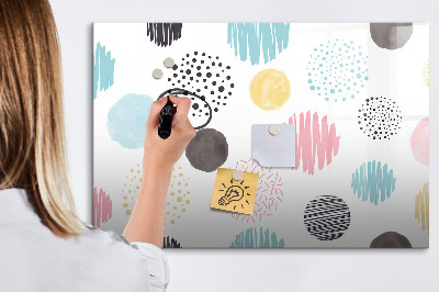 Beschreibbare magnettafel küche Geometrisches Muster