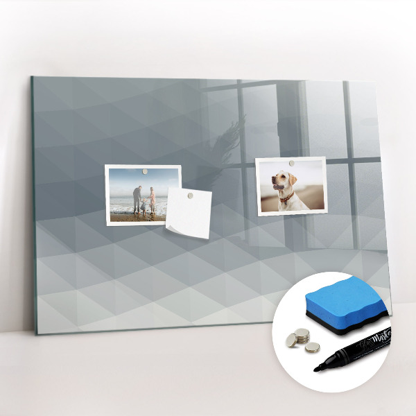 Beschreibbare magnettafel küche Wellenabstraktion