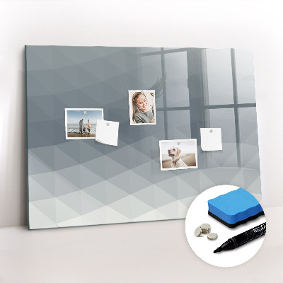 Beschreibbare magnettafel küche Wellenabstraktion