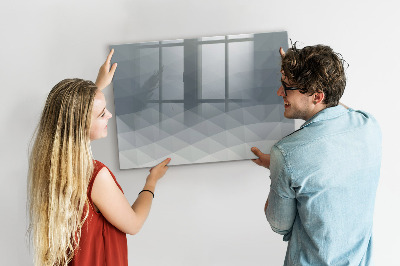 Beschreibbare magnettafel küche Wellenabstraktion
