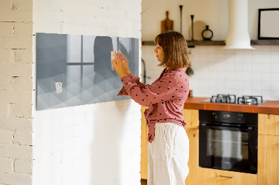 Beschreibbare magnettafel küche Wellenabstraktion