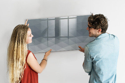 Beschreibbare magnettafel küche Wellenabstraktion