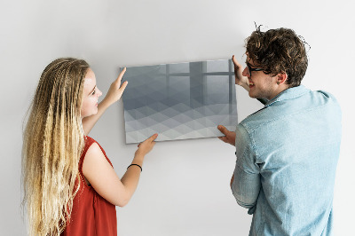 Beschreibbare magnettafel küche Wellenabstraktion