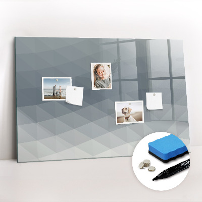 Beschreibbare magnettafel küche Wellenabstraktion