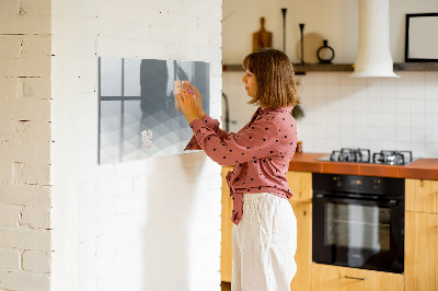Beschreibbare magnettafel küche Wellenabstraktion