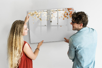Beschreibbare magnettafel küche Sterne