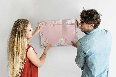 Magnettafel mit Marker Gänseblümchen