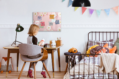 Magnettafel mit Marker Gänseblümchen