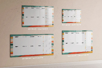 Beschreibbare magnettafel küche Retro-Wochenplaner