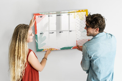 Magnettafel mit Marker Ein einfacher Wochenplaner