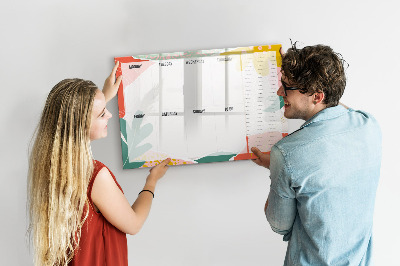 Magnettafel mit Marker Ein einfacher Wochenplaner