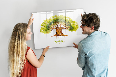 Beschreibbare magnettafel Stammbaum
