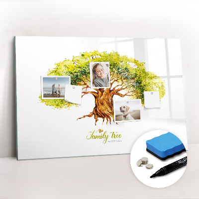 Beschreibbare magnettafel Stammbaum