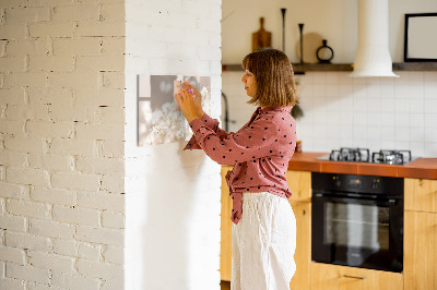 Magnetische Schreibtafel Kleine weiße Blüten