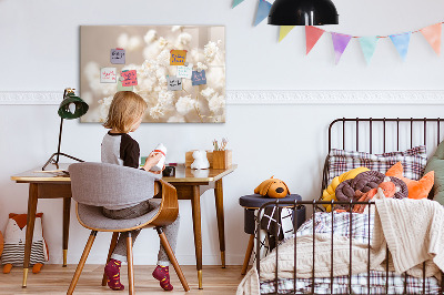 Magnetische Schreibtafel Kleine weiße Blüten