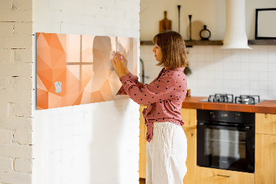 Magnettafel mit Marker Abstrakte Dreiecke