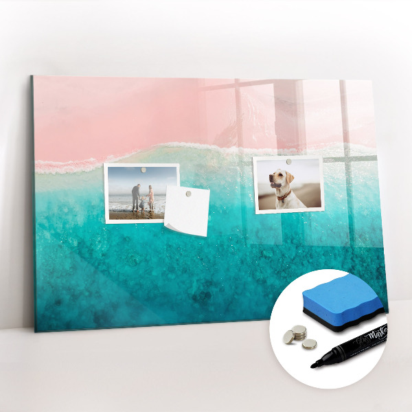 Beschreibbare magnettafel küche Strand, Meersand