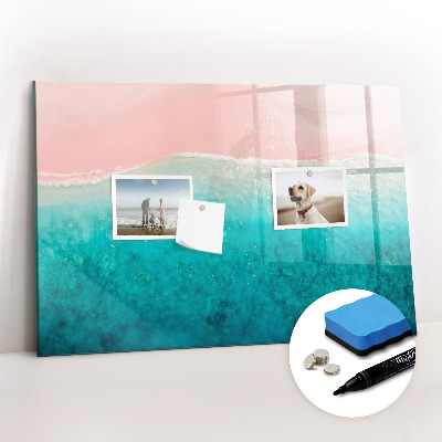 Beschreibbare magnettafel küche Strand, Meersand