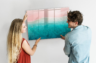 Beschreibbare magnettafel küche Strand, Meersand