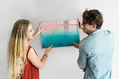 Beschreibbare magnettafel küche Strand, Meersand