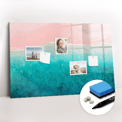 Beschreibbare magnettafel küche Strand, Meersand