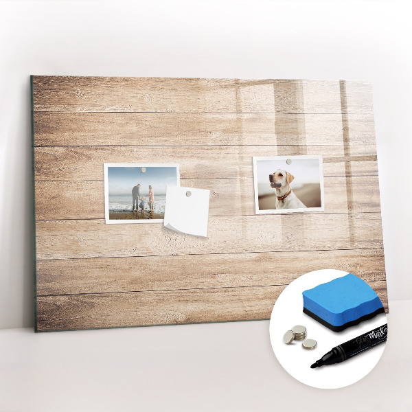 Beschreibbare magnettafel küche Holzstruktur