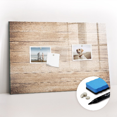 Beschreibbare magnettafel küche Holzstruktur