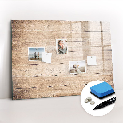 Beschreibbare magnettafel küche Holzstruktur
