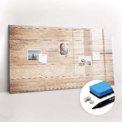 Beschreibbare magnettafel küche Holzstruktur