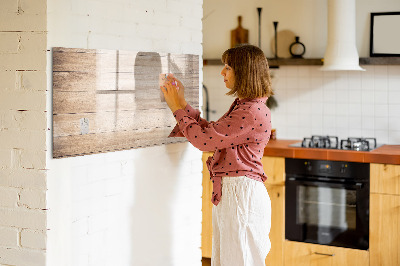 Beschreibbare magnettafel küche Holzstruktur