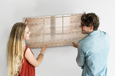 Beschreibbare magnettafel küche Holzstruktur