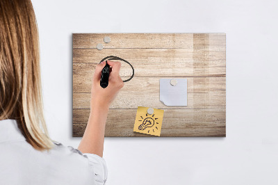 Beschreibbare magnettafel küche Holzstruktur
