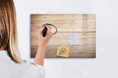 Magnetische Schreibtafel Holzstruktur