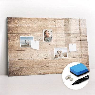 Beschreibbare magnettafel küche Holzstruktur