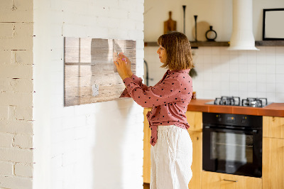 Magnetische Schreibtafel Holzstruktur