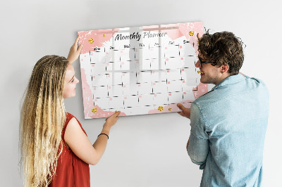 Beschreibbare magnettafel Monatsplaner
