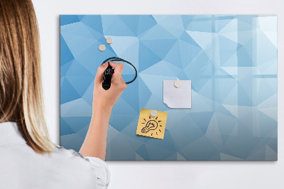 Beschreibbare magnettafel küche Abstraktion von Dreiecken